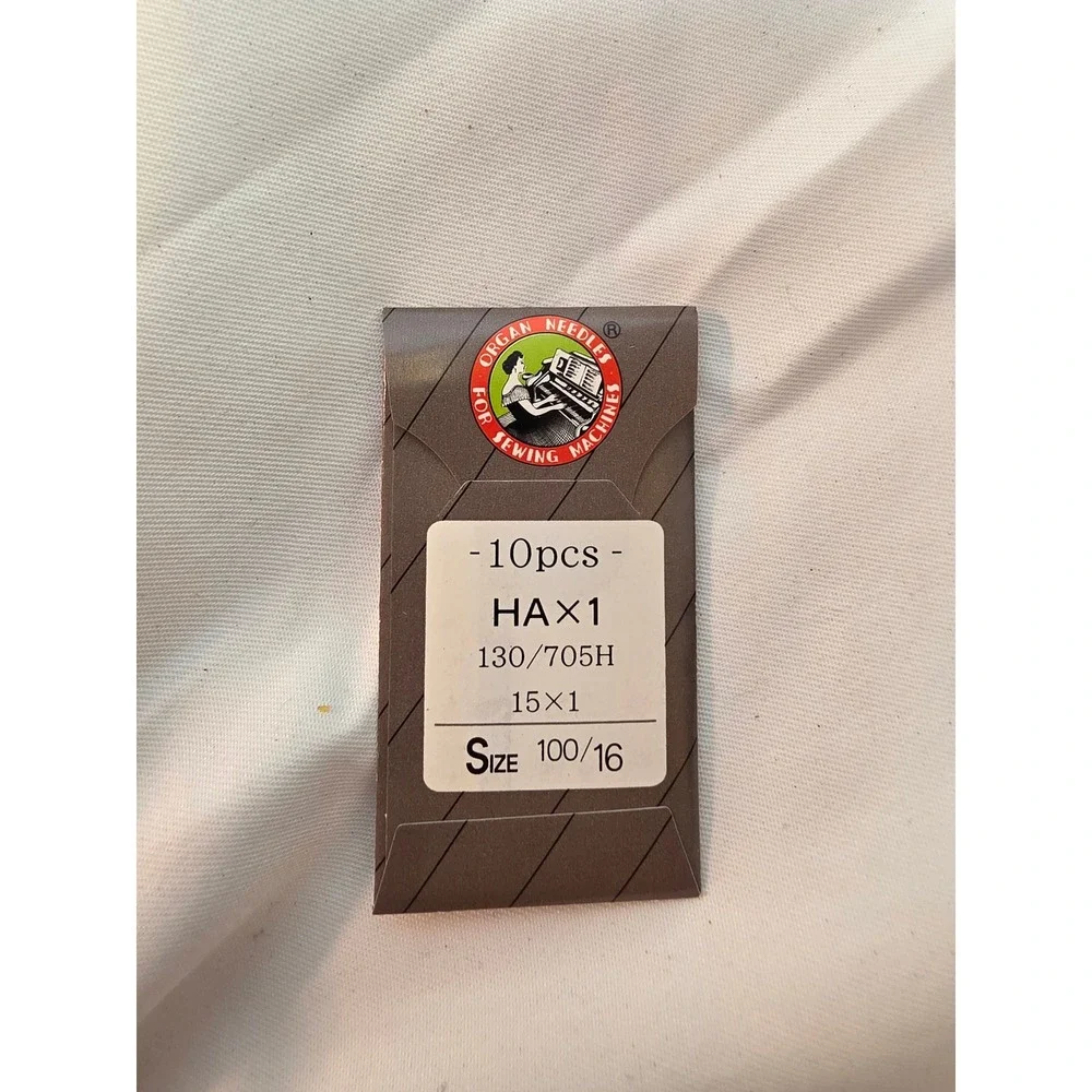 Organ Needles HAx1 130/705H 15x1 Sewing Machine Needles Size 100/16 10pcs Pack
